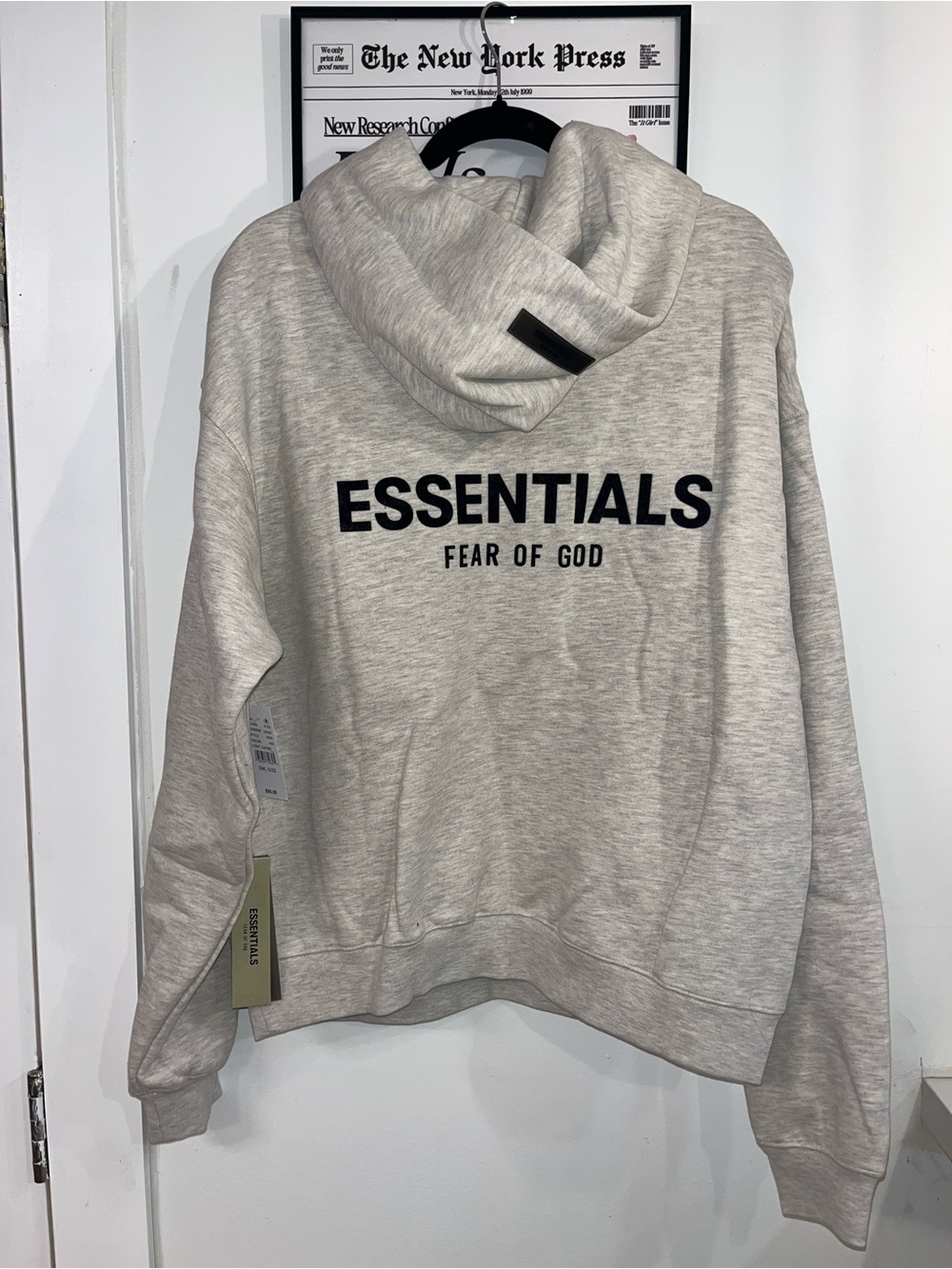 Fear of God ESSENTIALS Light Heather Gray Hoodie - Picture 5 of 8